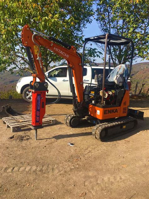 mini excavator with rock breaker|jack hammer for mini excavator.